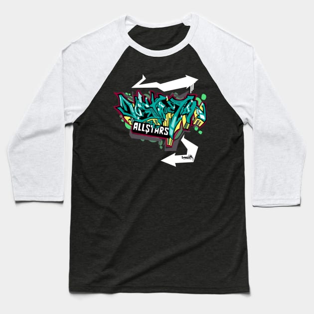 Destruction Allstars Baseball T-Shirt by corekt